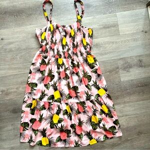 New! Children Place Women Plus Size Pineapple Sundress Size XXL